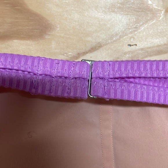 J. Crew size Small Vibrant Purple Ribbed Bikini Top with Hook Closure - Picture 4 of 8